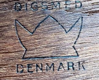 Vintage DIGSMED wooden plate from Denmark