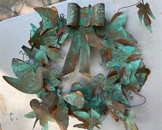 Vintage copper outdoor decor