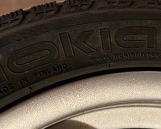 4 Like New Nokian Hakkapeliitta RSI Tires - 225/45 94R XL on 4 M3 stock rims