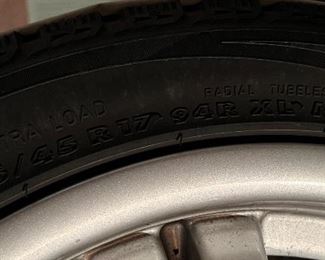 4 Like New Nokian Hakkapeliitta RSI Tires - 225/45 94R XL on 4 M3 stock rims