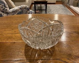 Cut glass bowl