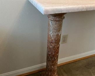 Marble with pillared entrance console