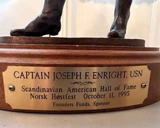 “Ole Bull” - Captain Joseph F. Enright, USN bronze by Kirsten Kokkin 1995
