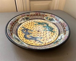 Vintage YT Decorated in Hong Kong Dragon Plate