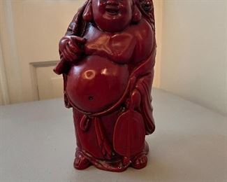 Laughing Red Resin Buddah 