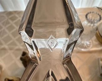 Heisey glass candelabra (damaged)