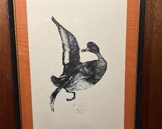 “The Black Duck” signed print by James D. Joyner

