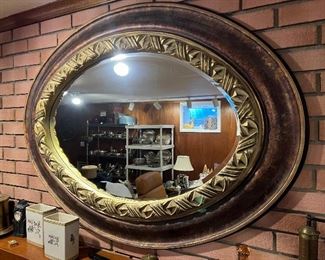 Vintage oval mirror