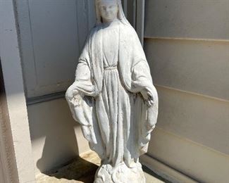 Virgin Mary cement statuary