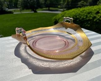 Pink decorative platter