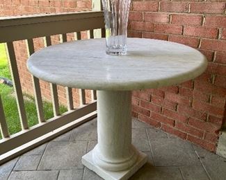 White Marble Round Table
