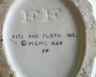 Fitz & Floyd porcelain dove pots