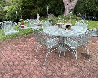Copper Green-Colored Outdoor wrought iron&nbsp;Set