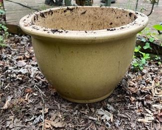 Outdoor clay pottery