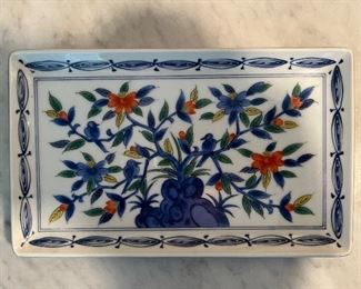 Floral Oriental platter