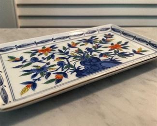 Floral Oriental platter