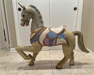 Wooden carnival horse