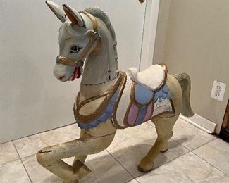 Wooden carnival horse