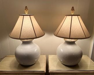 2 antique Oriental lamps