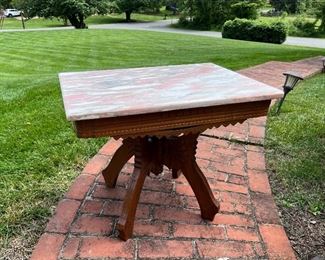 3 Farmhouse-Style Marble-Top Side Tables