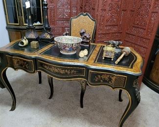 Drexel Chinoiserie Desk and Chair 