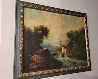 European landscape oil on canvas 