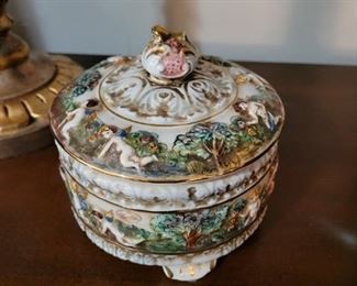 Capodimonte Italy Porcelain Box