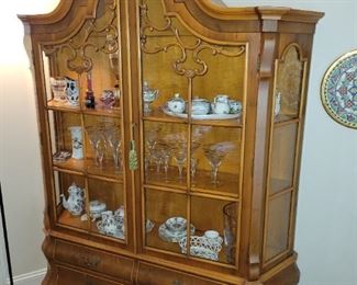 Vintage Continental China Cabinet