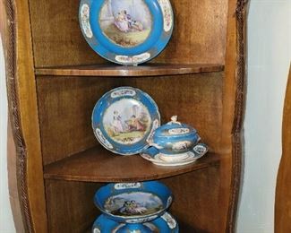 Antique French Sevres Plates and Stands
