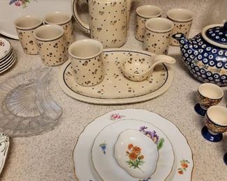 Meissen Porcelain and Poland Coffee Set 