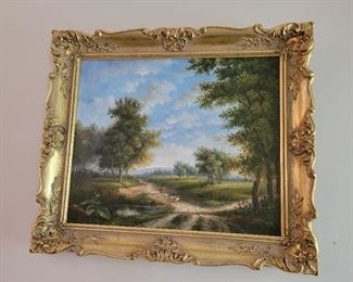 Oil painting signed A. Runge