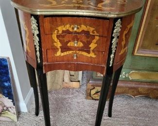 Italian Vintage Inlay Sm Table 