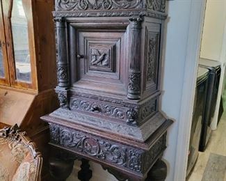 Antique Carved German Cabinet