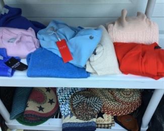 Pure Cashmere seaters, new or like new, many more, all excellent condition were in zippered containers