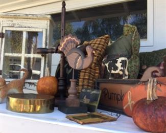 Pillows, candle stand, small cabinet, hand painted canvas cats,