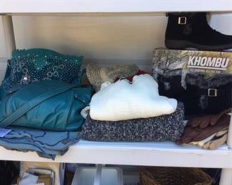 New handbags, new in box Khombu boots size 9