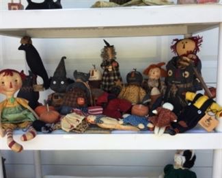 Fall handmade fun doll decor