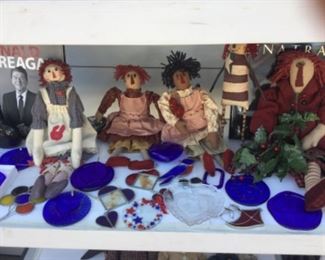 Raggedy Ann in many forms