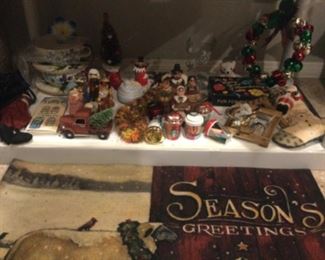 Mat and Christmas decor