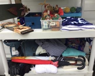 Kiplinger bags new with tags, patio lights new in box,