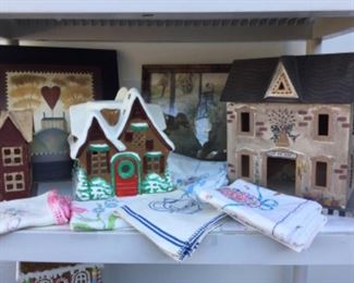 Decor homes, maiden lithograph, folk art, 