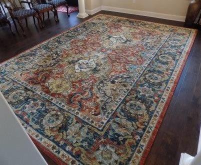 9'6" x 12'11" KARASTAN POLYESTER CARPET - EXCELLENT CONDITON.  CALLED "SPICE MARKET".