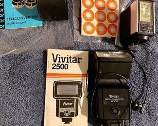 Soligor Teleconverter, Vivitar  flash 