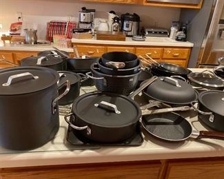 lots of great buys on like new calphalon and more 