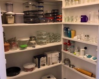 every size container you could need, all like new with lids 