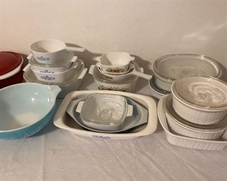 lots of good corning ware 