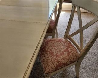 Dining Table w/4 Chairs & 2 Upholstered Chairs