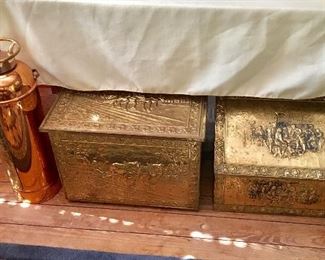 Copper Fire Extinguisher - Brass Boxes 