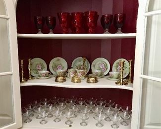 Jamestown Glasses - Lefton China - 
Candlewick Stemware 