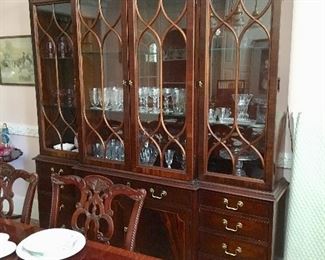 Beautiful Vintage Hickory Chair Hutch 
